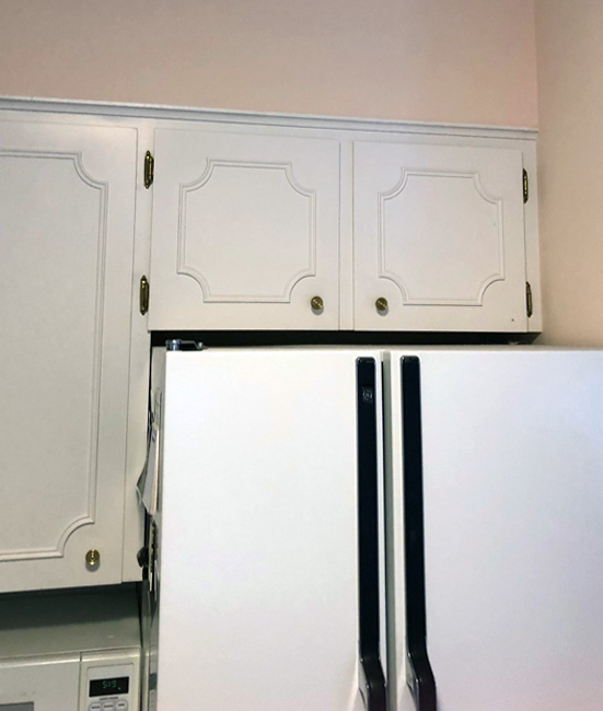 White Kitchen Refrigerator Before 